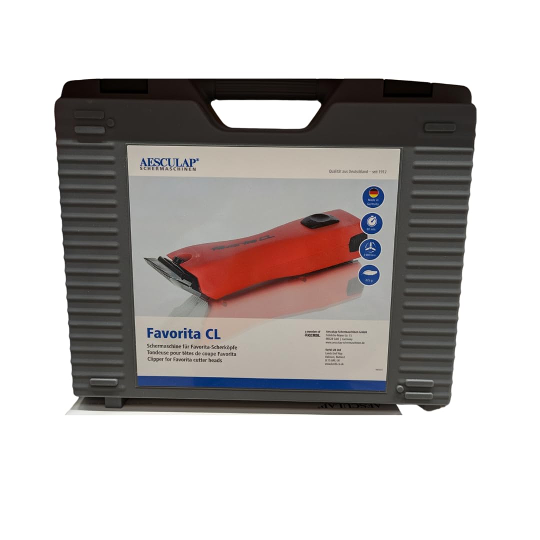 Aesculap EHASO Profi Hundeschermaschine GT-104 / Favorita 2 mit Scherkopf GT 710 1,8 mm + Aufschiebek.-Set + Hundenapf