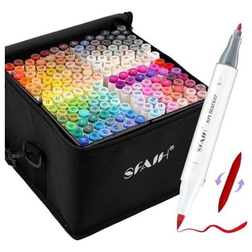168 Color Alcohol Marker Set with Case
