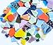 Tessere di Mosaico Piastrelle Tessere Colorate Assortite 200g Irregolare 0.1-5CM Mosaic Creativi Fai da Te Pezzi di Vetro per Artigianato, Decorazione l'artigianato, Cornici e Vaso, Portapenne immagine