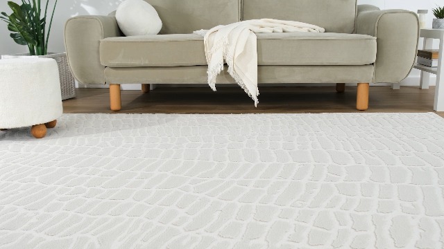 Tapete Abani crema 152x91 cm diseño pebble miniatura 7
