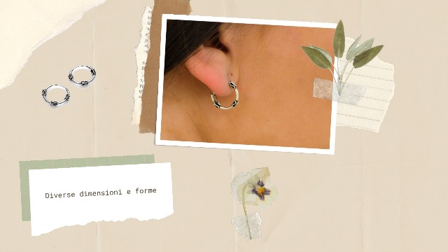 Orecchini A Cerchio In Argento 925/1000 - Design Semplice E Elegante, Diametro 19 Mm - Foto 5