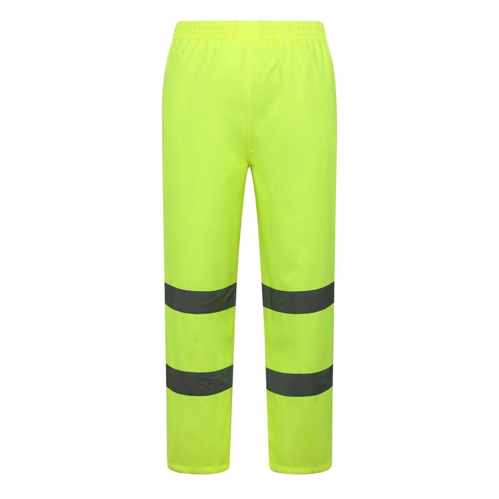 Pantalon de pluie unisexe réfléchissant pour le trafic - Pantalon de pluie vert fluorescent pour homme - Pantalon de travail imperméable - Pantalon d'extérieur léger et respirant, jaune, 4XL