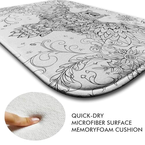Tapis de bain mousse à mémoire de forme antidérapant lavable en machine L - 5