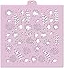 Cookie Stencil Set Flowers N2, 6 pcs: Wood Texture, Wreath, Leaves, Circles, Branches, Backgrounds