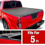 MaxMate Soft Tri-Fold Truck Bed Tonneau Cover Compatible with 2005-2022 Nissan Frontier; 2009-2012...