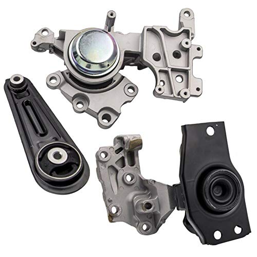 Engine Motor Mount & Trans Mount 4pcs works with Nissan Rogue 2.5L 08-13, Trans Engine Motor Mount Set 4 compatible with Nissan 4WD 08-13 A7370 4351 4352 7370 MK107 M936