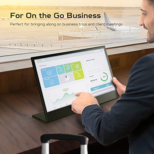 Image of AOPEN by Acer Portable Monitor 16PM6Q bmiux 15.6-inch Full HD (1920 x 1080) Portable IPS Monitor (2 x USB Type-C & 1 x Mini HDMI Port)