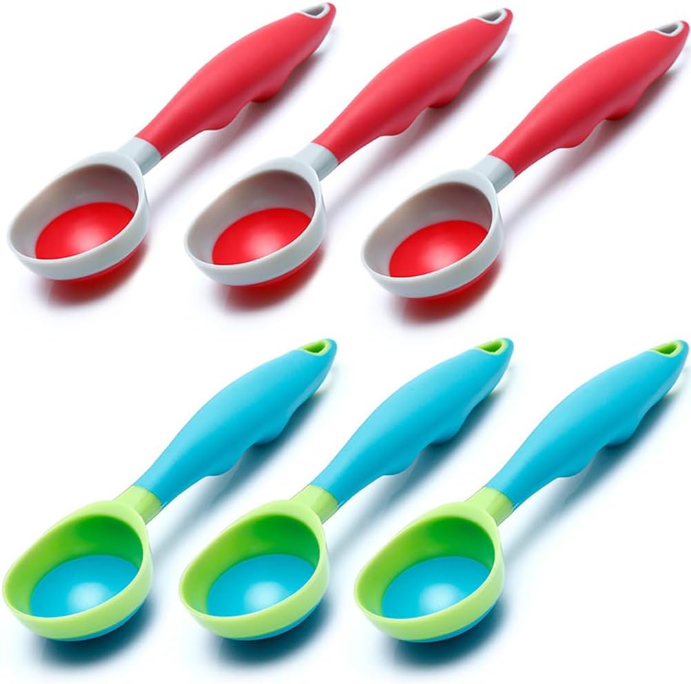 Ice Cream Scoop 2 PCS Nonstick Anti-Freeze Cute Scooper Set Dishwasher Safe