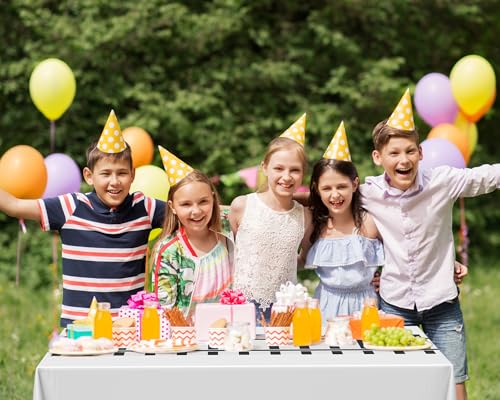 Image of Teenyyou 3 Pcs Train Party Decorations Railroad Track Tablecloths Express Train Birthday Party Supplies 54 x 108 Inch Plastic Table Covers for Railroad Track Western (White)