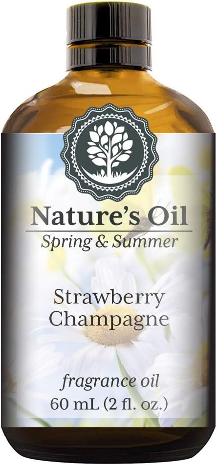Strawberry Champagne Fragrance Oil (60ml) For Diffusers, Soap Making, Candles, Lotion, Home Scents, Linen Spray, Bath Bombs, Slime