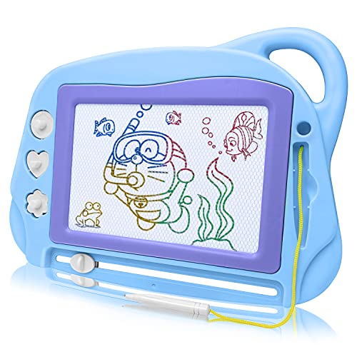 Lavagna da disegno magnetica multicolore dei Puffi con accessori Formato A5