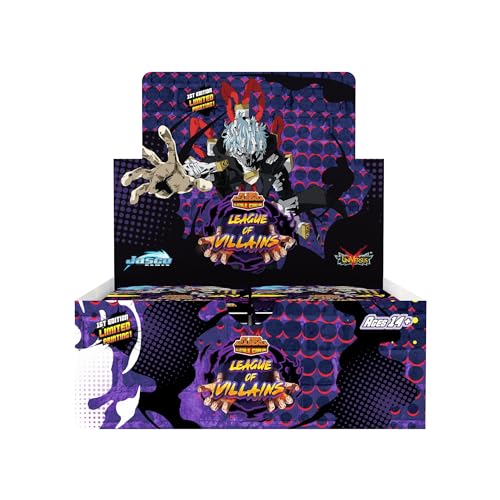 My Hero Academia Collectible Card Game Series 4 Unlimited League of Villains 24 Pack Booster Box|10 cards per pack| TCG for Adults | Ages 14+ | 2 Players | Avg. Playtime 20-30 Min | Made by Jasco Game