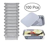 Recipiente de alimentos desechable, duradero y versátil de aluminio.