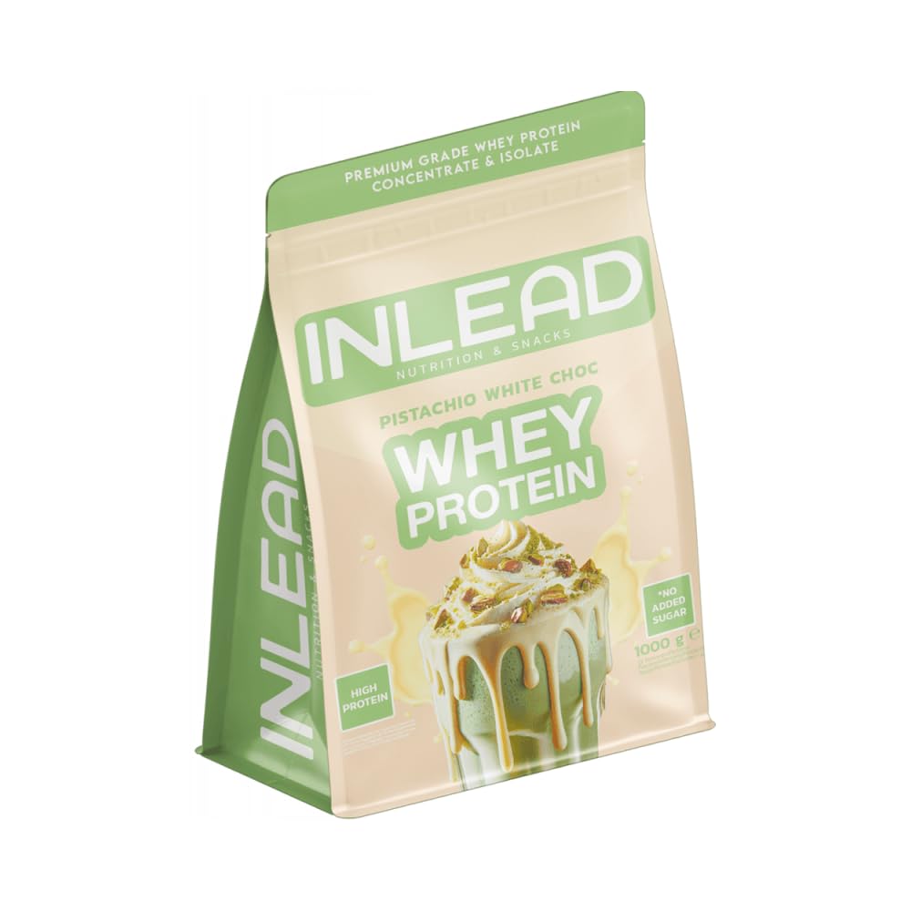 Inlead Whey Protein (1000g) Pistachio White Chocolate - Białka - Mieszanka białek serwatkowych