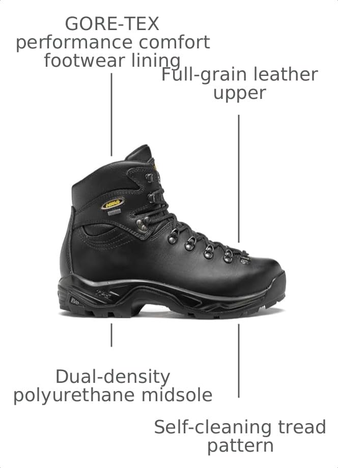Image of ASOLO Men's TPS 520 GV Evo Waterproof Round Toe Backpacking Boots | Full-Grain Leather Hiking Boots with Vibram Sole
