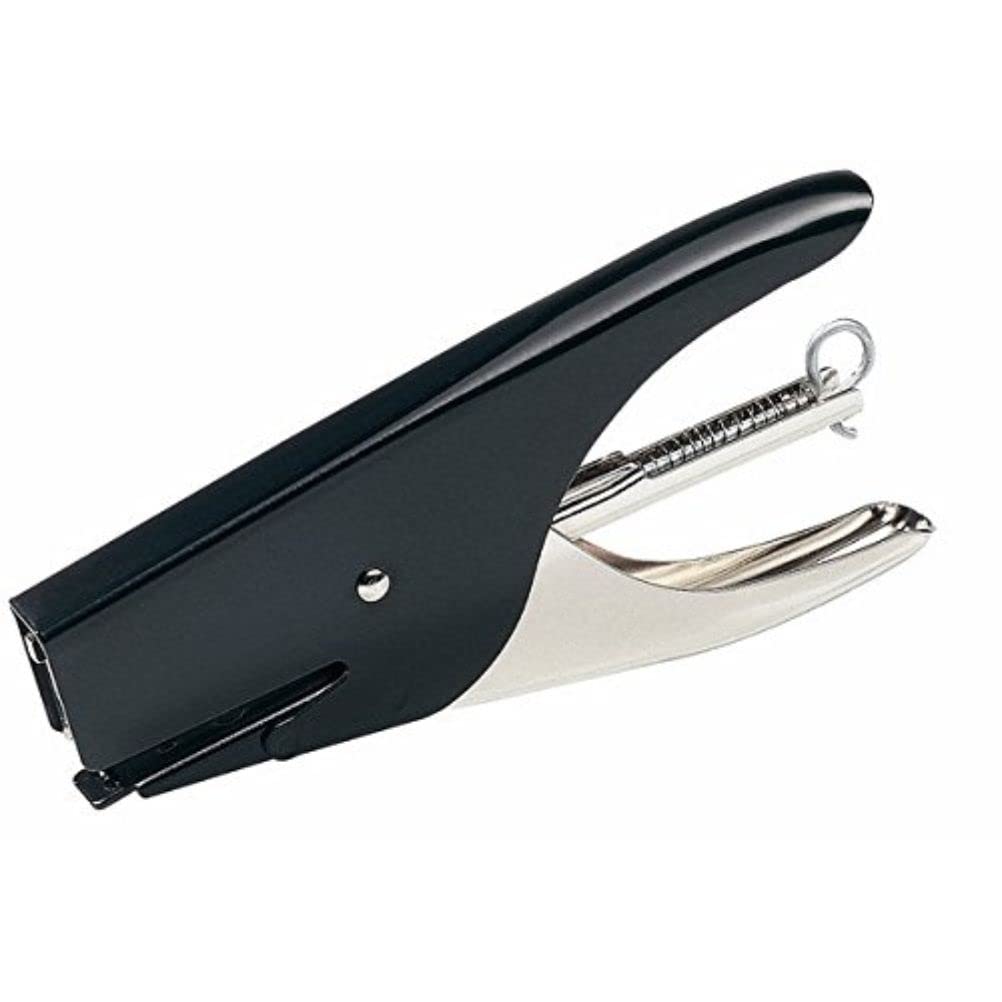 Rapid 10538731 S51 - Grapadora de mano metálica, con capacidad para 12 hojas, niquelada, color negro