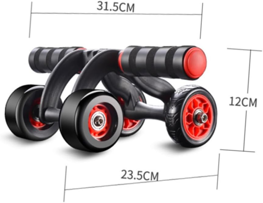 VICASKY Abdominal Muscle Wheel Mute Belly Roller Portable Fitness Exercise Device Build Muscle Improve Endurance