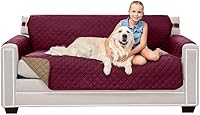 Vista 53 de Sofa Shield - Funda para sofá Loveseat con correa patentada, protector de cojines, funda reversible resistente a manchas y desgarros de perros
