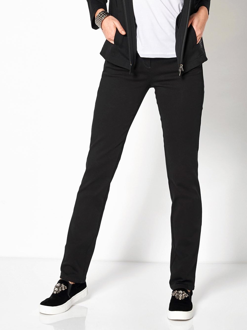 TONI Pantalones de mujer de 5 bolsillos «be Loved» con cintura alta