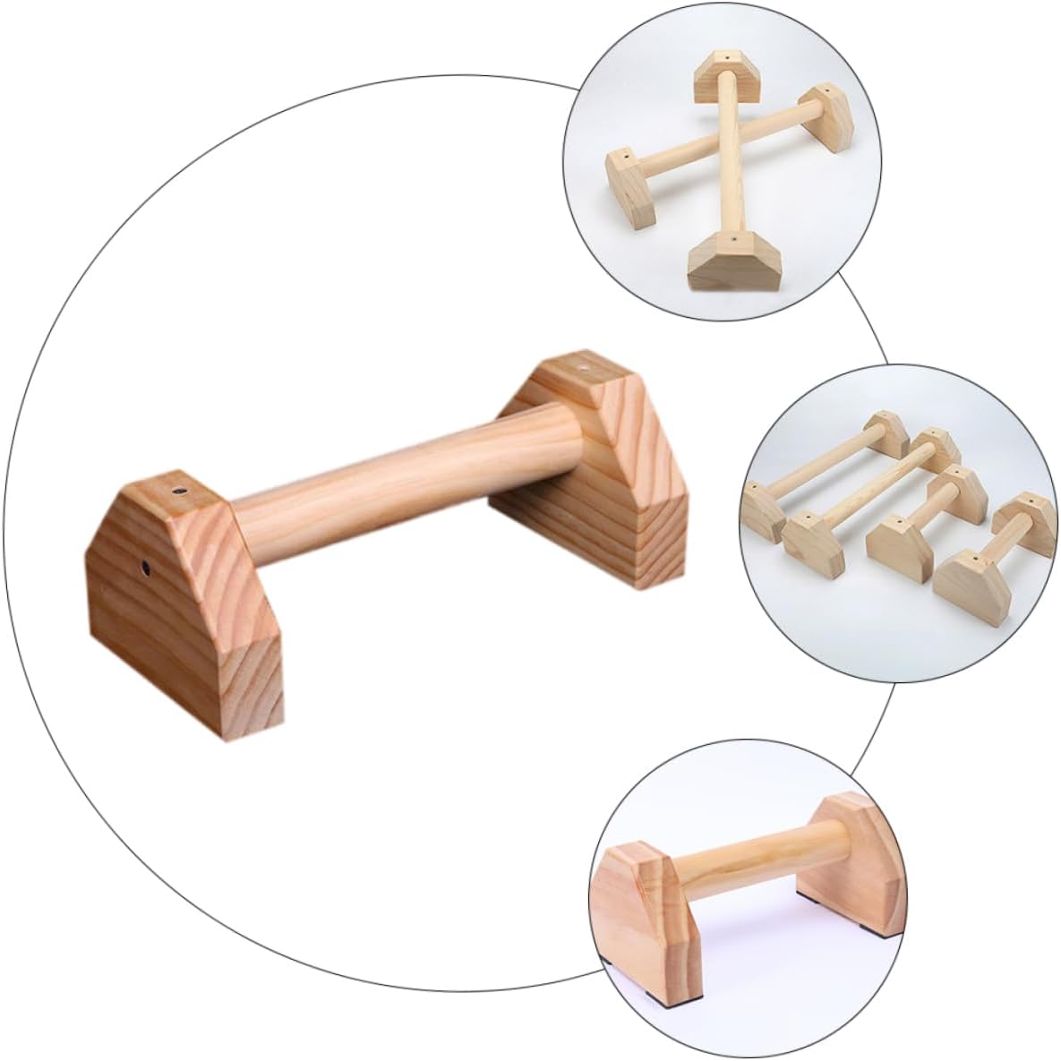 HANABASS 1pair Push-up Brackets Push-up Stands Home Exercise Equipment for Upper Body Strength Balance Training Safe Grip Bars for Fitness Workouts