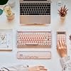 LOFREE Foundation Jelly Palm Rest for Computer Keyboard, Semi-Transparent Acrylic Ergonomic Design Wirest Rest for Typing Pain Relief, Desk Pads Support Hand and Arm, Stain Resistant
