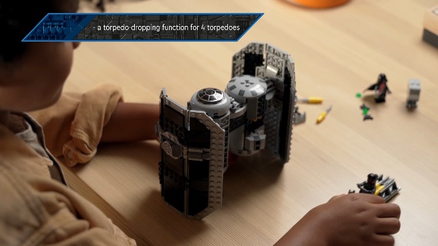 LEGO 75347 Star Wars TIE Bomber Model Building Kit, Starfighter