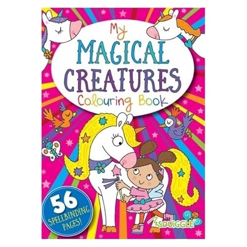 Squiggle P2254 My Magical Creatures Colouring Book