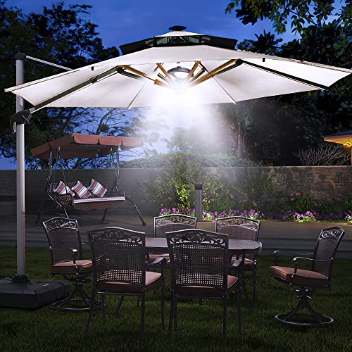 Umbrella Lights, Super Bright 400 Lumens Rechargeable Patio Umbrella Lights For Pole, 2 Level Dimming 28 Led Umbrella Lights Outdoor Patio For Camping Tents And Other Outdoor Use #TOP1