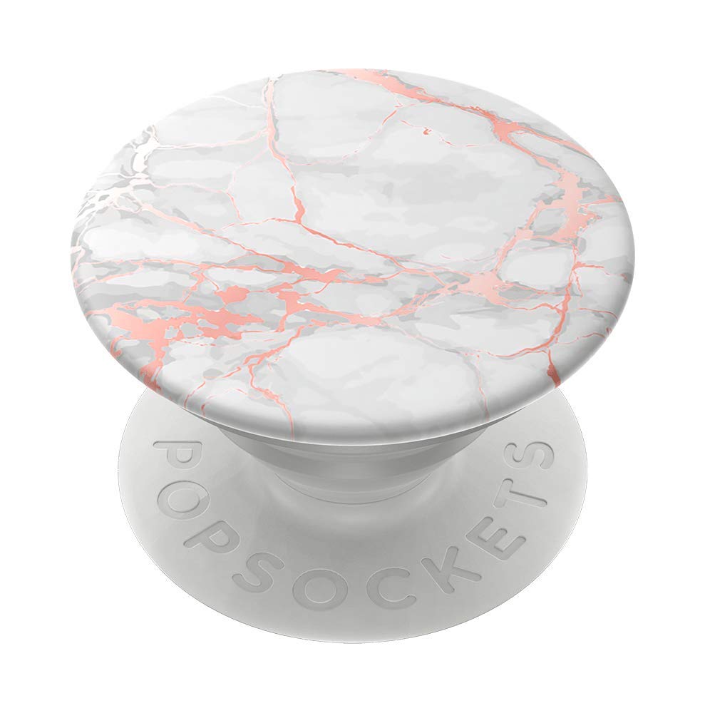 Popsockets PopGrip, 801649 Uchwyt do Telefonu, Uniwersalny, Rose Gold Lutz Marble
