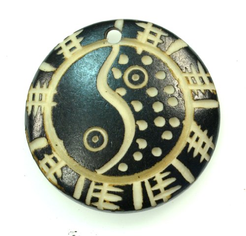 Luos Cultural Goods Beautiful Tibet Hand Carved Yin Yang ox