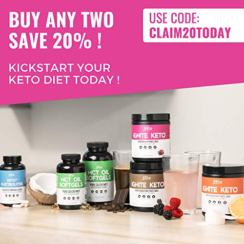 Ignite Keto Energy Supplement - 12g BHB Salts Plus Organic Caffeine - Ketone Drink for Ketosis, Energy, and Focus - Fuel a Ketogenic Diet - Best Beta Hydroxybutyrate Ketones Drink Powder Mix - Thumbnail 6