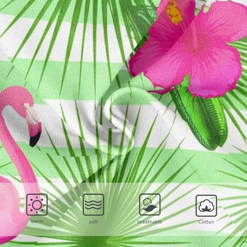 Girls Underwear Toddler 2t Cotton Little Girl Panties Bright Undies Kids Briefs Tropical Pink Flamingo Green Stripe3