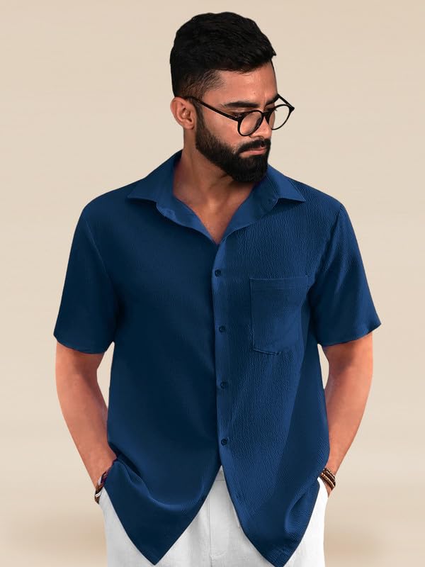 Image of Tee Projekt Textured Shirts for Men || Casual Shirt for Men || Comfortable and Stylish for Every Wardrobe