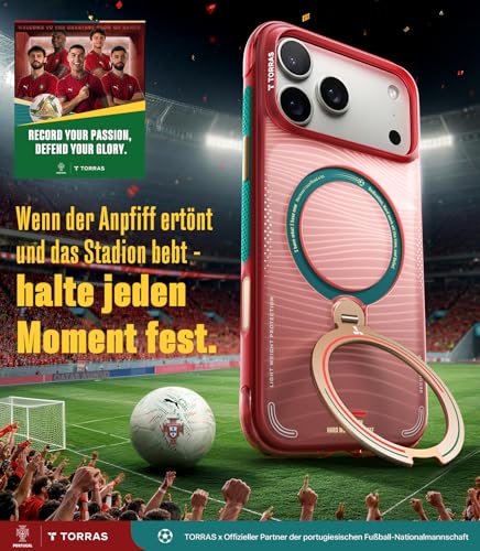 TORRAS Q3 Air x Portuguese Football Federation (FPF) Limitierte Auflage für iPhone 17 Pro hülle mit echtem Airbags Doppelter Schutz & 360°… – Ansicht 2