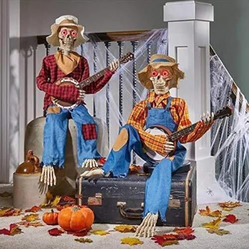 Banjo d'Halloween squelettes animés idée cadeau déco originale