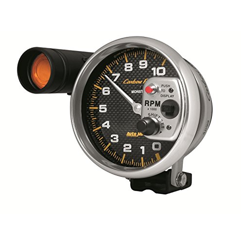 Auto Meter 4899 Carbon Fiber Pedestal Mount Tachometer