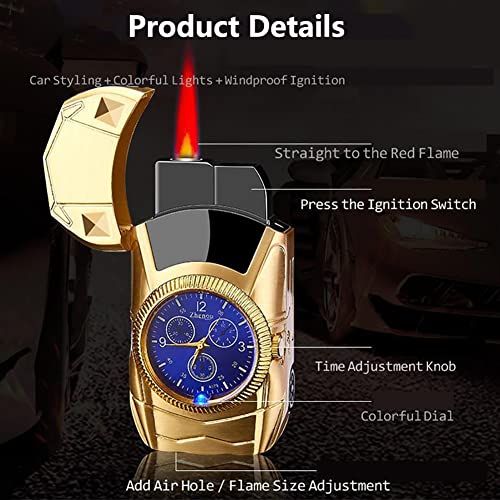 Encendedor Soplete de Butano con Reloj, Viento miniatura 3