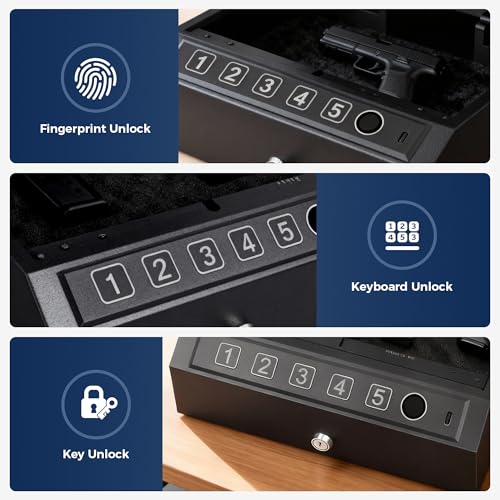 CTSAFEPRO Gun Safe Biometric Fingerprint Gun Safe for Handgun Pistol Safes - image 3
