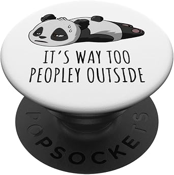 Funny Panda Sarcasm Quotes Antisocial Introverts PopSockets Adhesive PopGrip