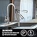 WEWE Single Handle High Arc Brushed Nickel Pull Out Kitchen Faucet,Single Level Stainless Steel Kitchen Sink Faucets with Pull Down Sprayer,Suitable for Laundry Rv Bar