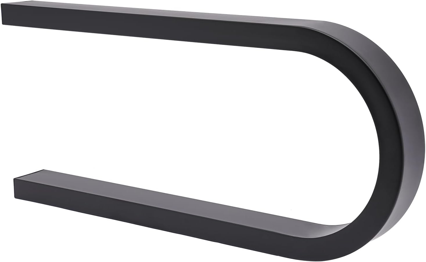 U-Shaped Essential Oil Perfume Storage Rack, Wall Mounted Shelf Nail Polish Bottle Display Rack, Multifunctional Hanging Salon/Beauty/Nail Shop Organizer Perfume Holder(2-Piece Set, Black)