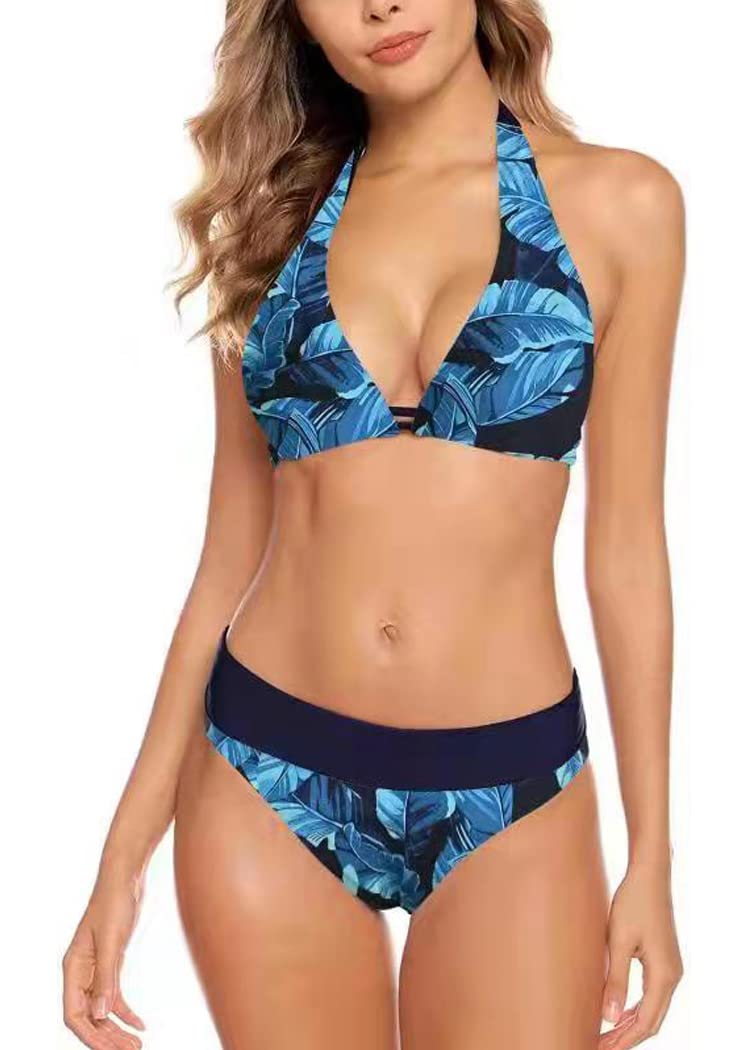 Aidotop Damen Bikini Set Triangel Badeanzug Strand Ties Zweiteiliger Bademode Bikinihose