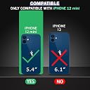 TheGiftKart Ultra-Hybrid Crystal Clear Back Case Cover for iPhone 12 Mini | Shockproof Design | Hard Back Cover Case for iPhone 12 Mini (PC & TPU, Transparent) gallery image