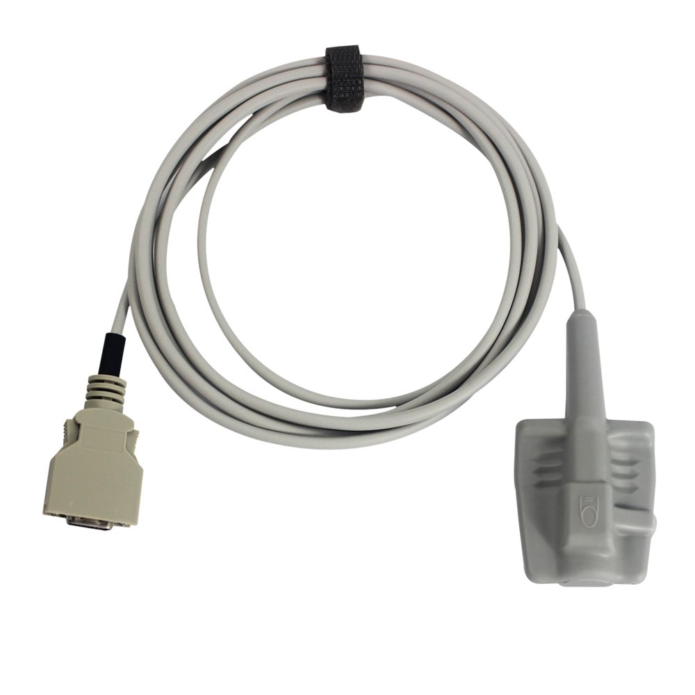 Sino-k Compatible para Masimo Sensor de Oxímetro de Pulso Adulto Suave 9.8 pies 14 Pines Conector FDA/CE Aprobado