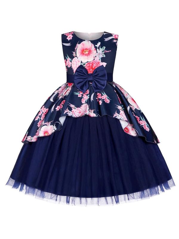 Image of Niren Enterprise Multipatteren Baby Girl's Knee Length Frocks with Digital Prints