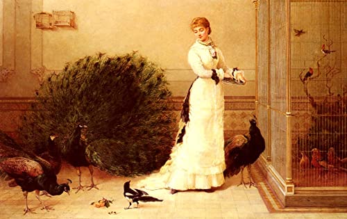 Tableau la volière de Heywood Hardy posters art déco 60x90cm