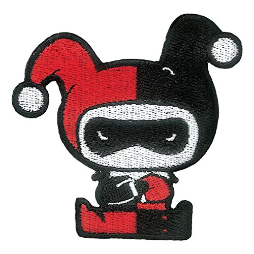 Ata-Boy Parche de Harley Quinn de DC, parches termoadhesivos para Harley Quinn Chibi, DC Harley...