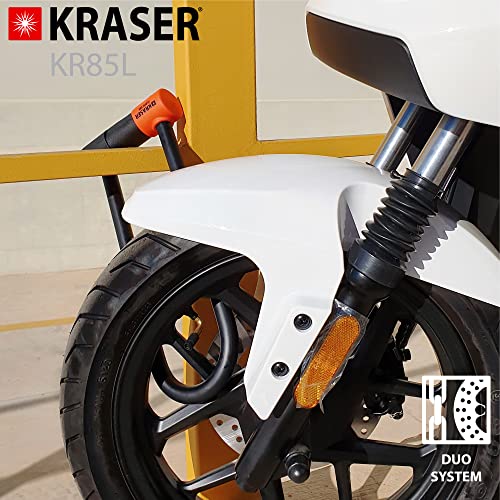 KRASER KR85L Robust U Lock, SRA Approved, High Security Tested, 85x300mm/3.34x11.8in ø18mm/0.7in Double Locking Shackle - Image 2