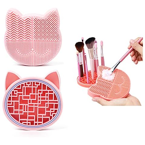 Cepillo de silicona para limpieza de brochas de maquillaje ZXWAMZ Cover