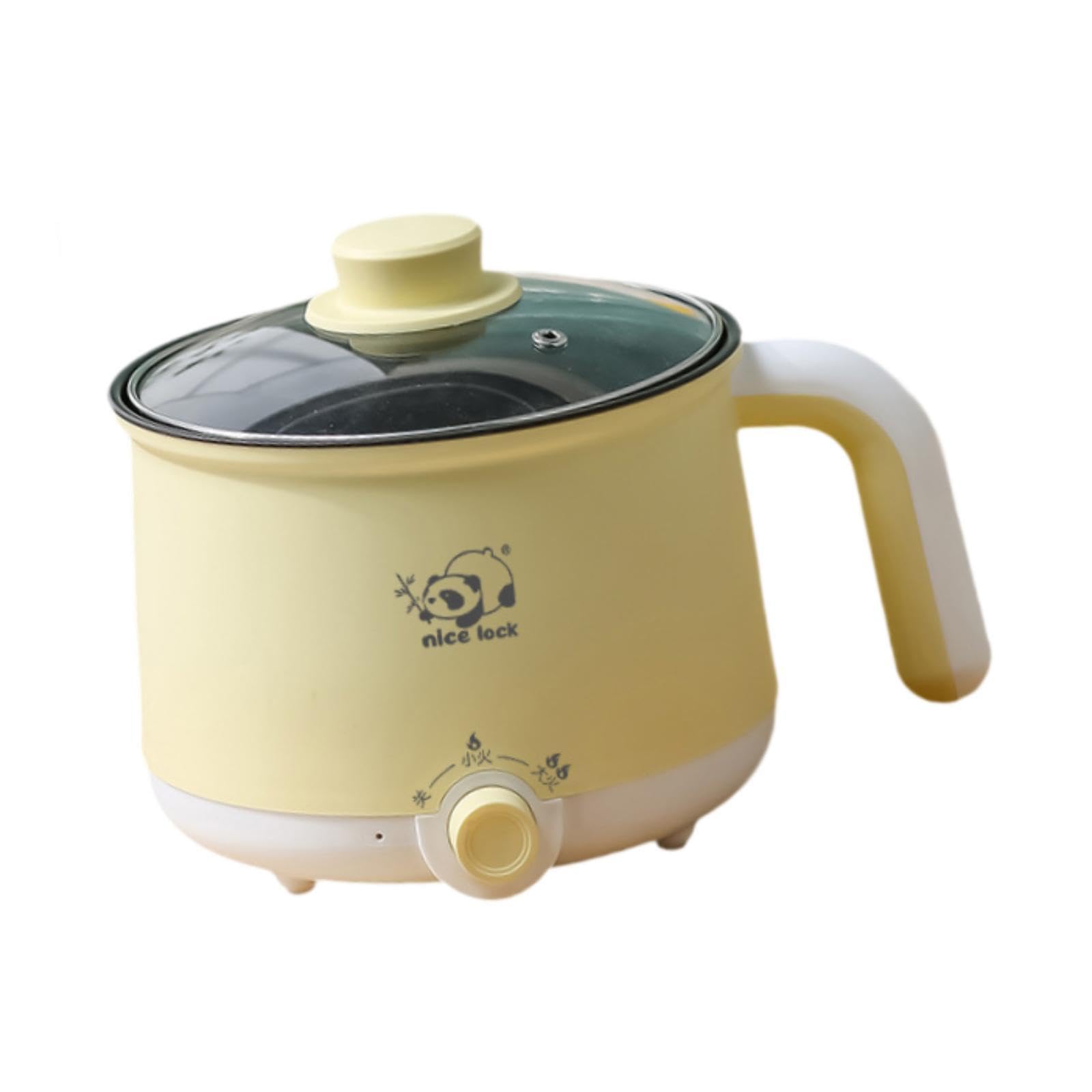 Bothyi Electric Pot Mini Travel Cooker Multipurpose with Handle Electric Rice Cooker Noodles Cooker for Oatmeal Steak Porridge